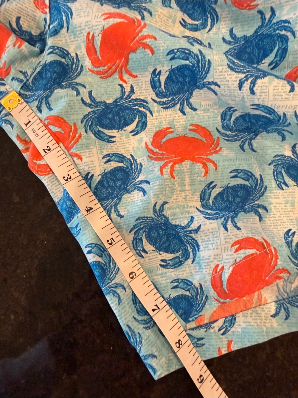 Peter Millar Seaside Collection Blue Crab
Print Swim Trunks Size Large - Picture 10 of 10